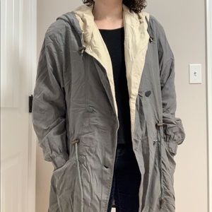 Gray Style New York oversized rain jacket